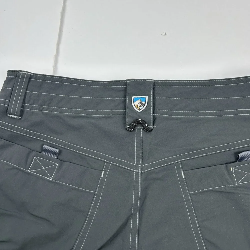 Kuhl Shorts Mens 30 Gray Renegade Convertible Stealth Hiking Cargo Zip Off